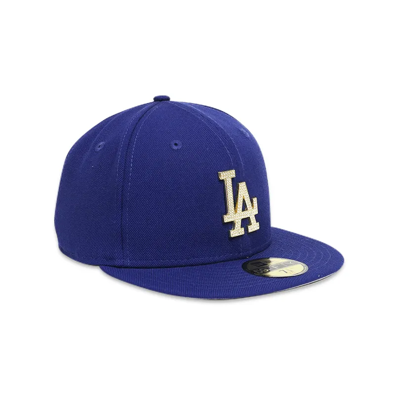 [12296888] La Dodgers W/ diamante Logo Men's Fitted Hat