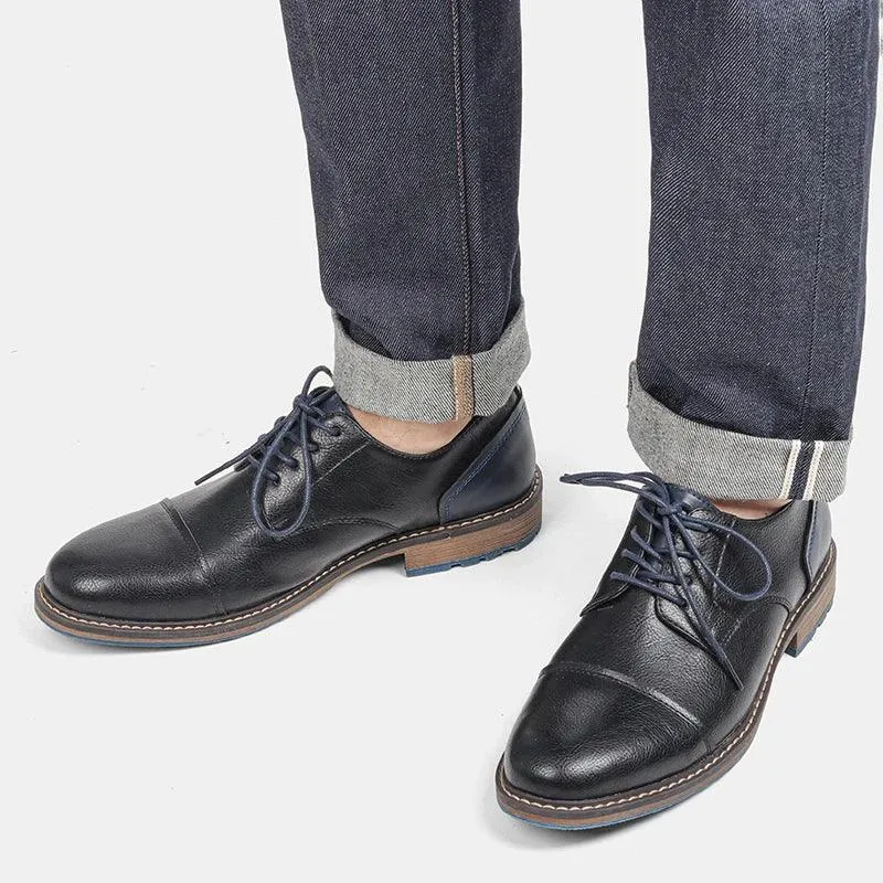 RV442 Men's Casual Shoes: Comfortable, Multifunctional Fashion in Leather