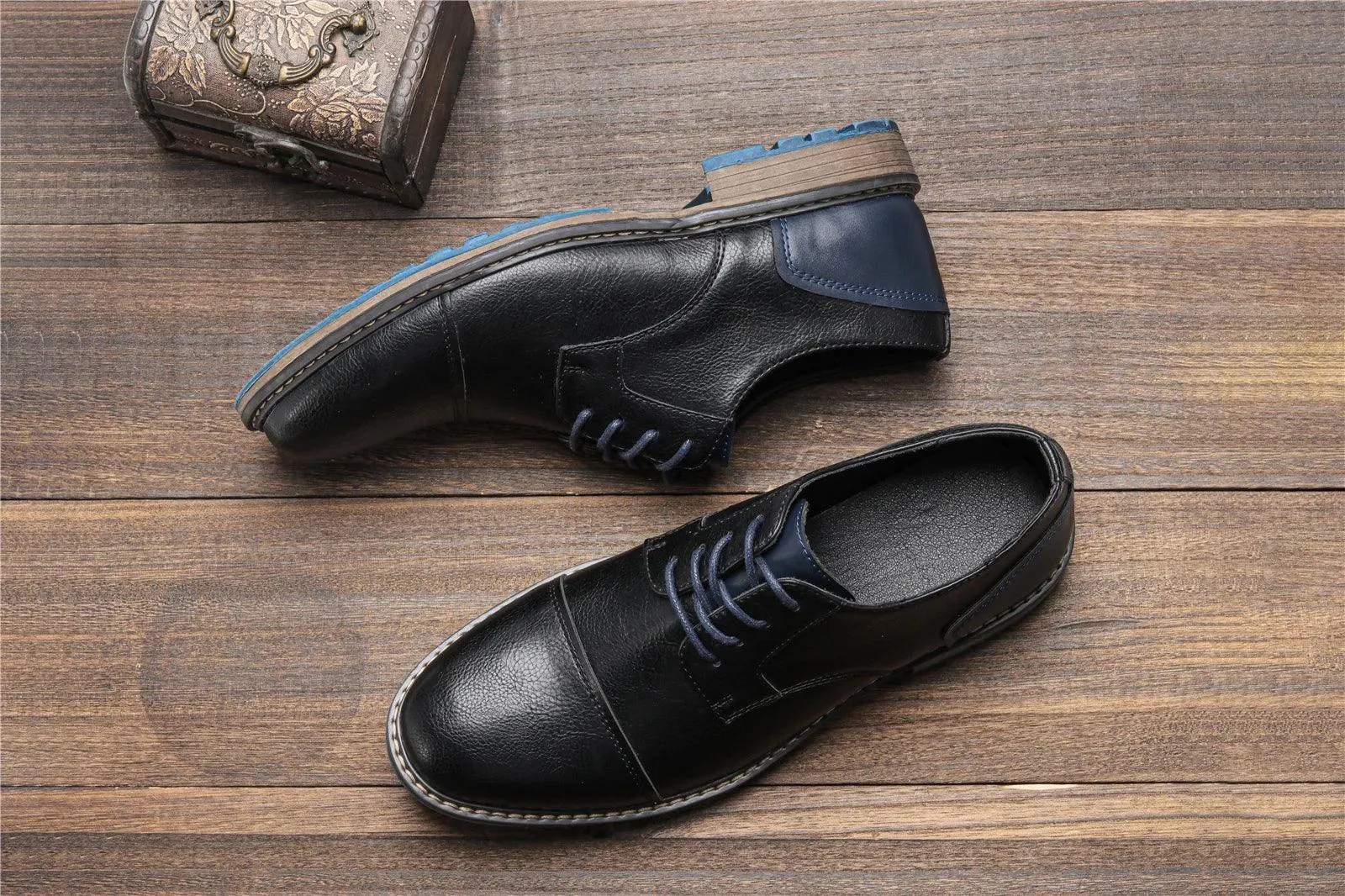 RV442 Men's Casual Shoes: Comfortable, Multifunctional Fashion in Leather