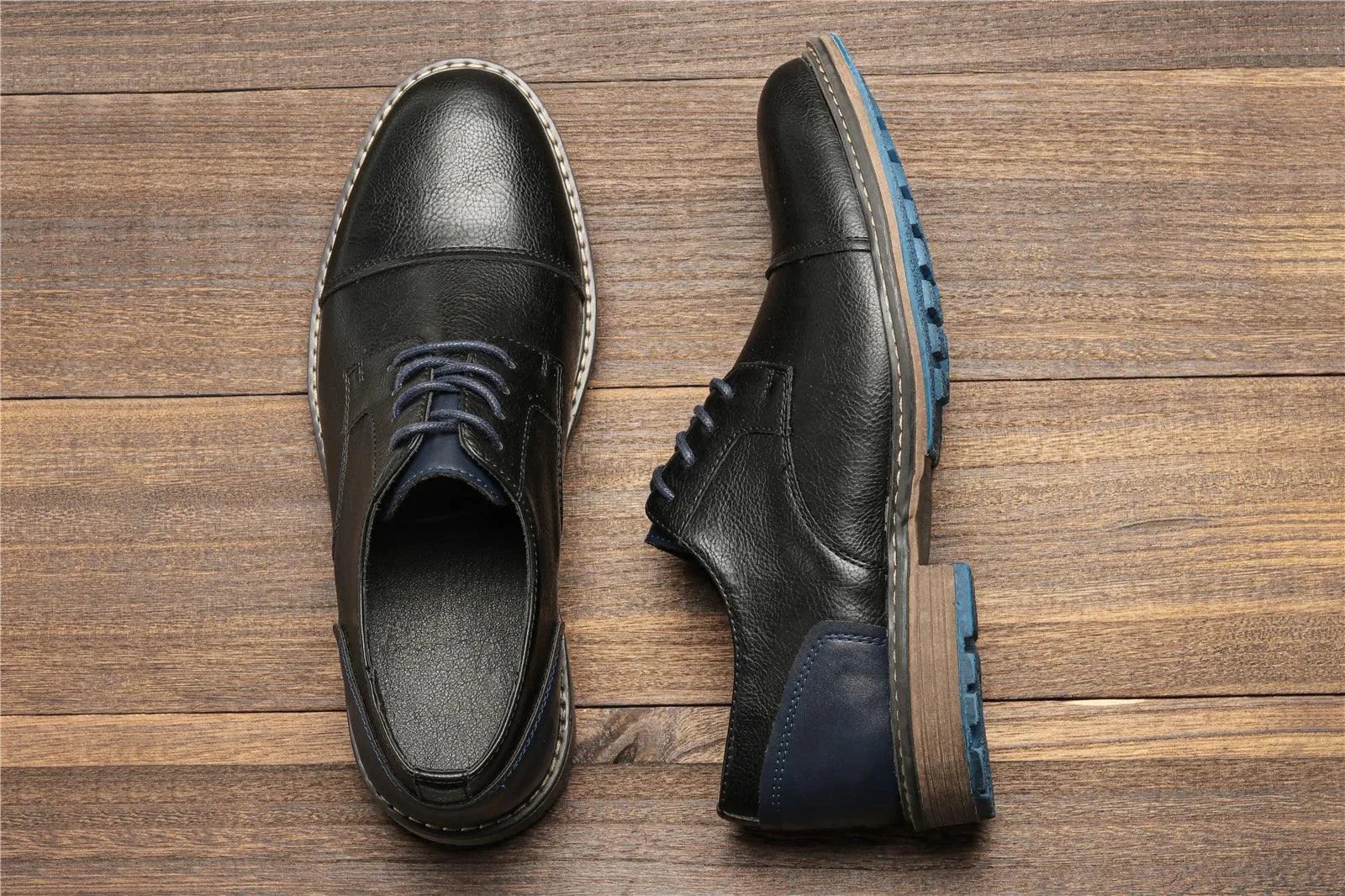 RV442 Men's Casual Shoes: Comfortable, Multifunctional Fashion in Leather