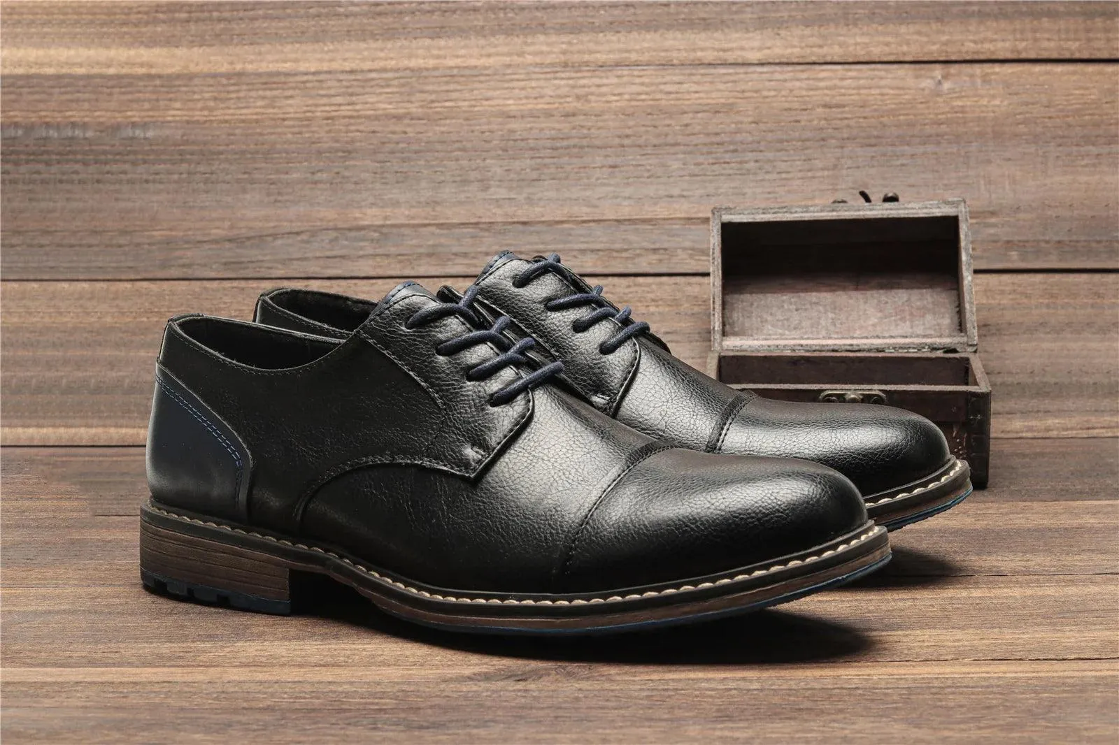 RV442 Men's Casual Shoes: Comfortable, Multifunctional Fashion in Leather