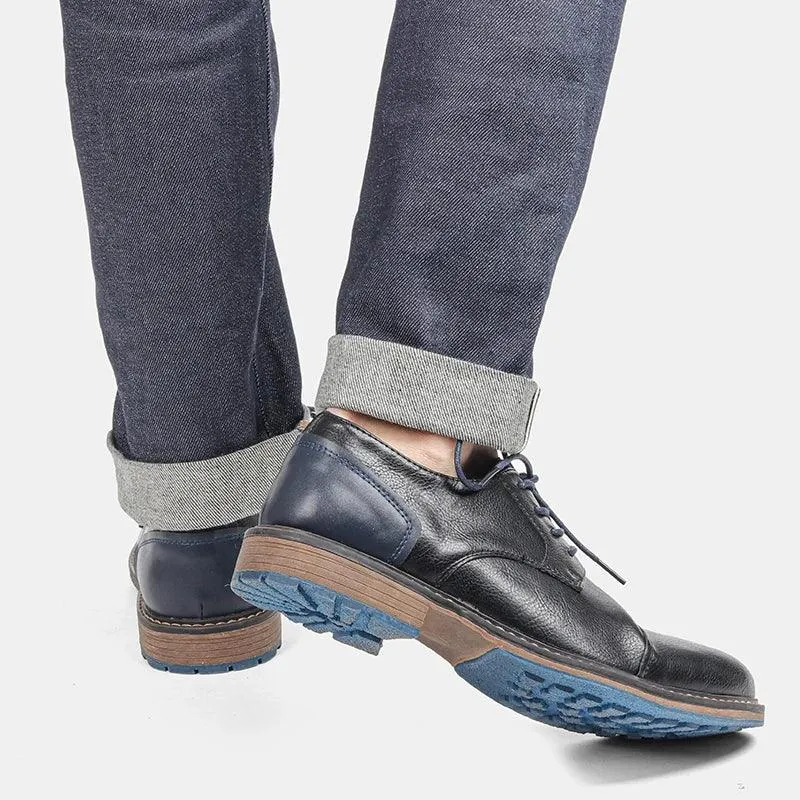 RV442 Men's Casual Shoes: Comfortable, Multifunctional Fashion in Leather