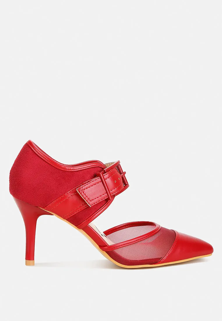 Aneri Buckle Detail Pump Sandals