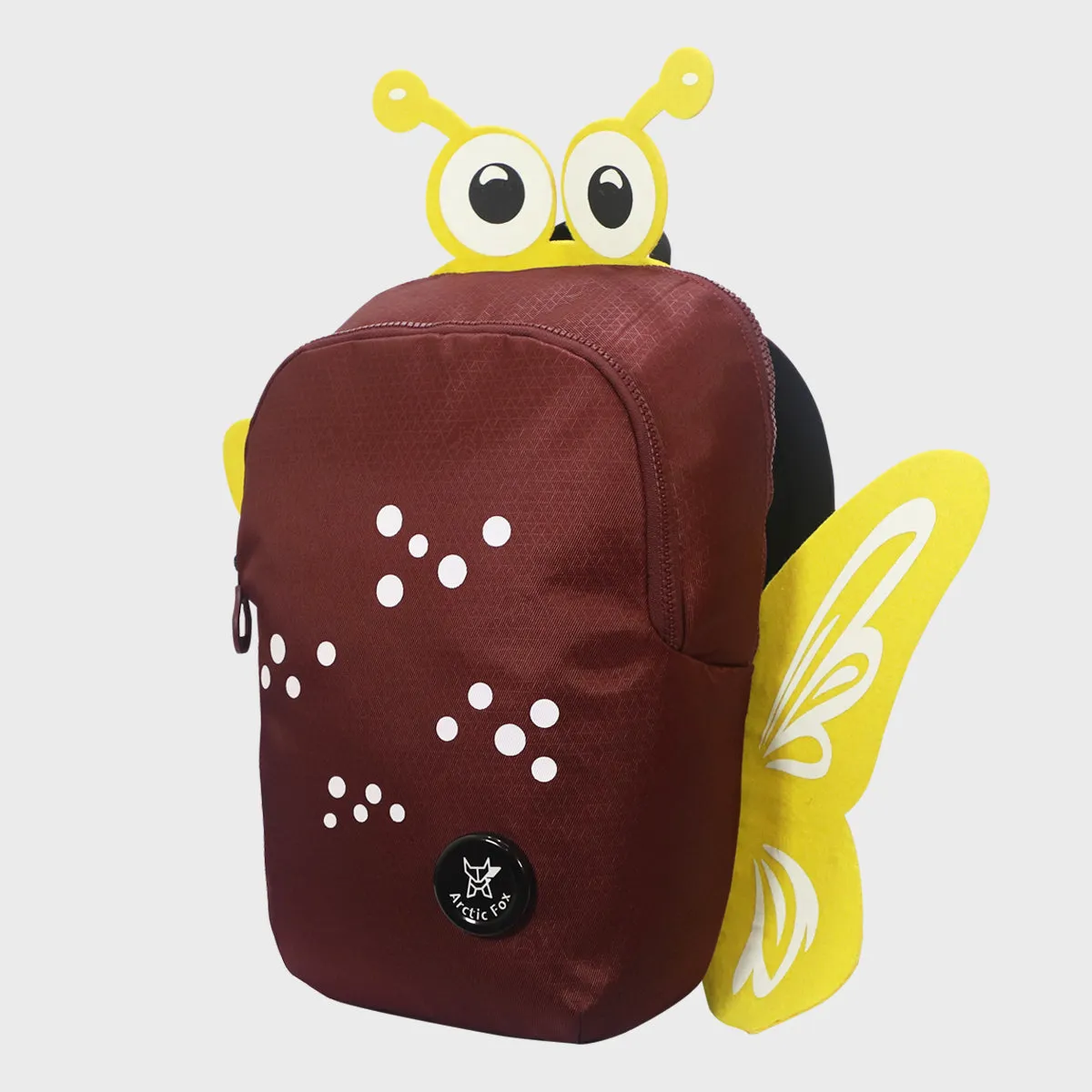 Arctic Fox Butterfly Tawny Port school bag