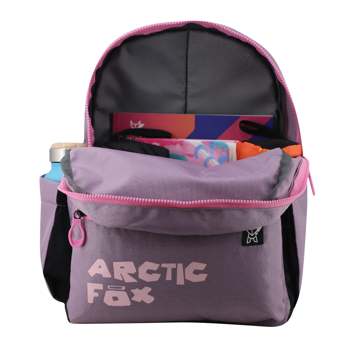 Arctic Fox Puff Sea Fog School Backpack for Boys and Girls