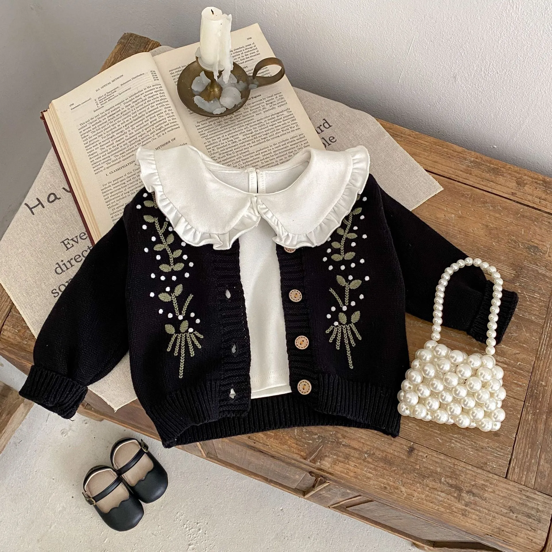 Baby Kid Girls Embroidered Vests Waistcoats And Cardigan Wholesale 230828346