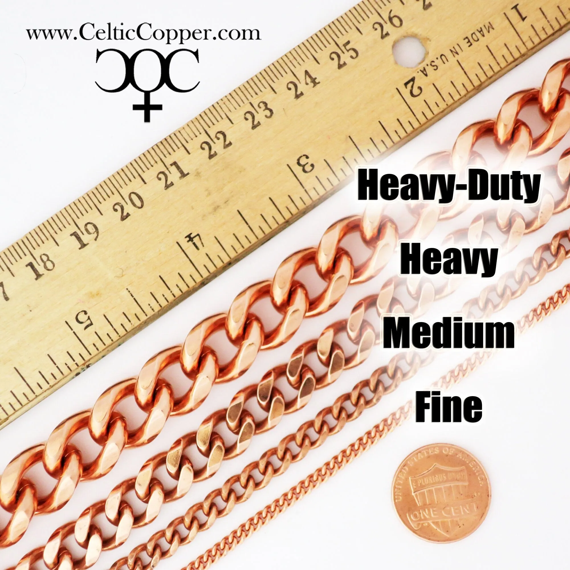 BACK ORDERED Bulk Copper Curb Chain 5mm Medium Copper Chain by the Foot FC72 Copper Jewelry Making Supplies