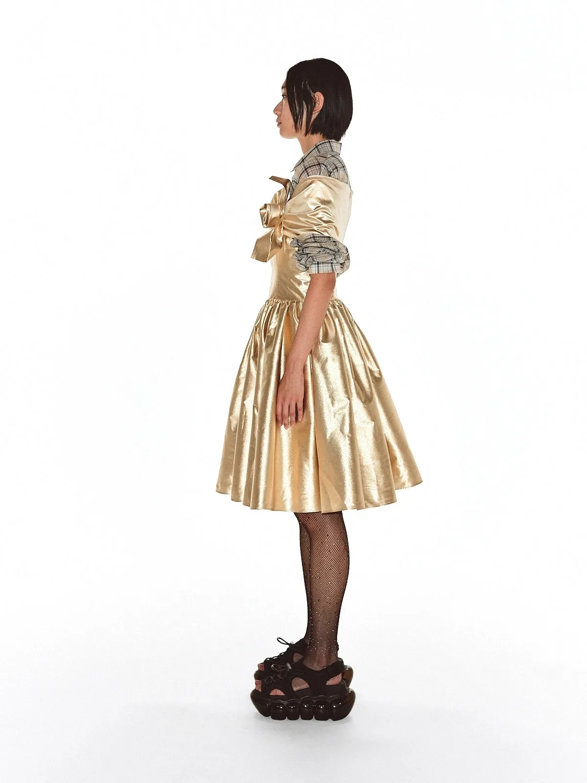 Big Ribbon Dress / Gold