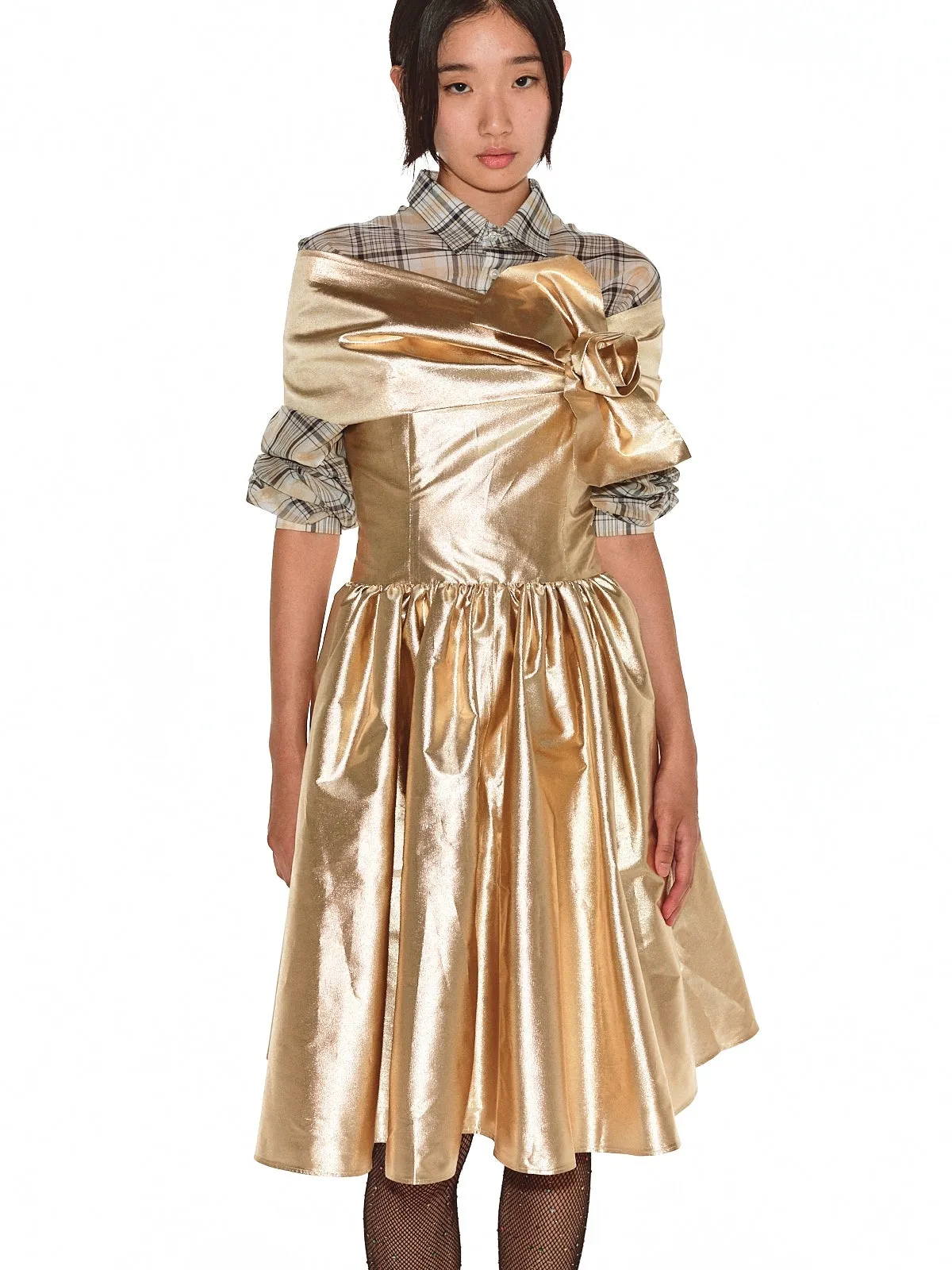 Big Ribbon Dress / Gold