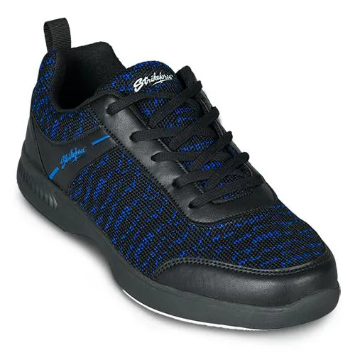 KR Strikeforce Mens Flyer Mesh Black/Royal Bowling Shoes Wide