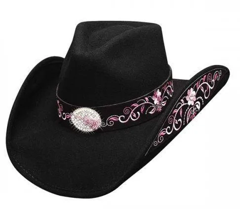 Bullhide Rockin To The Beat Shapeable Wool Cowgirl Hat Style 0632BL