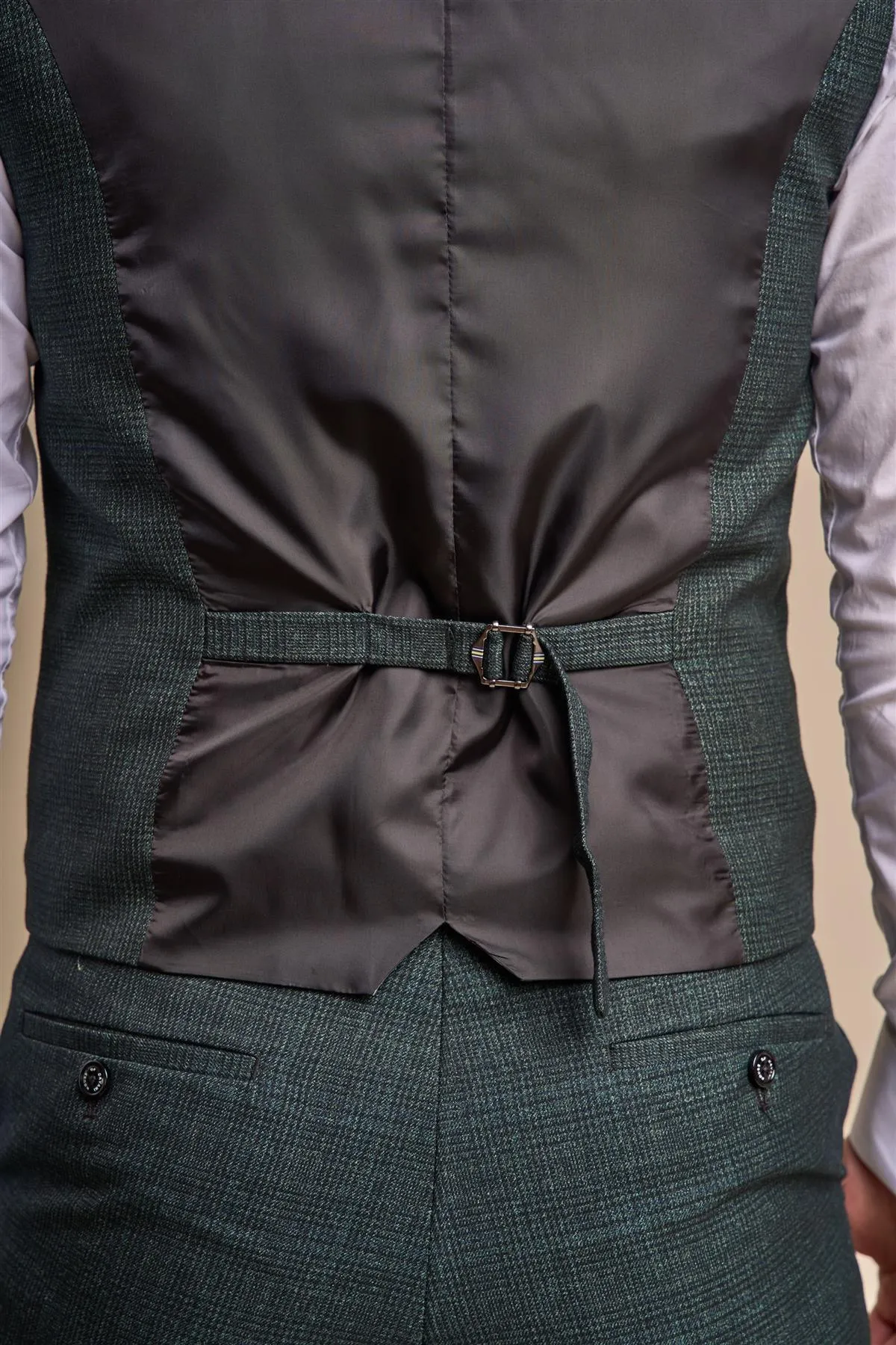 Caridi Olive Slim Fit Waistcoat