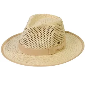 C.C Net Pattern Panama Hat