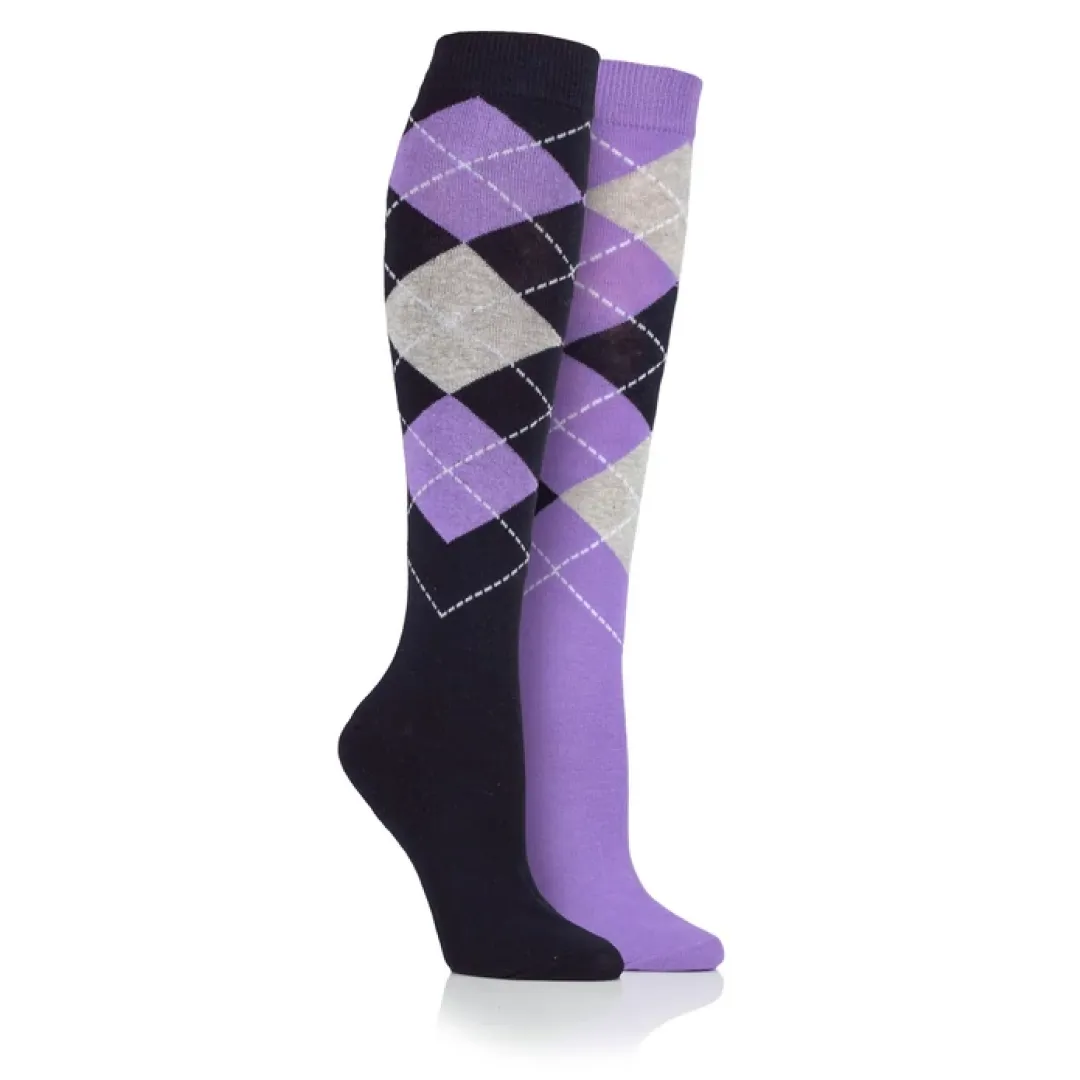 Storm Bloc Ladies Argyle Taunton Long Socks