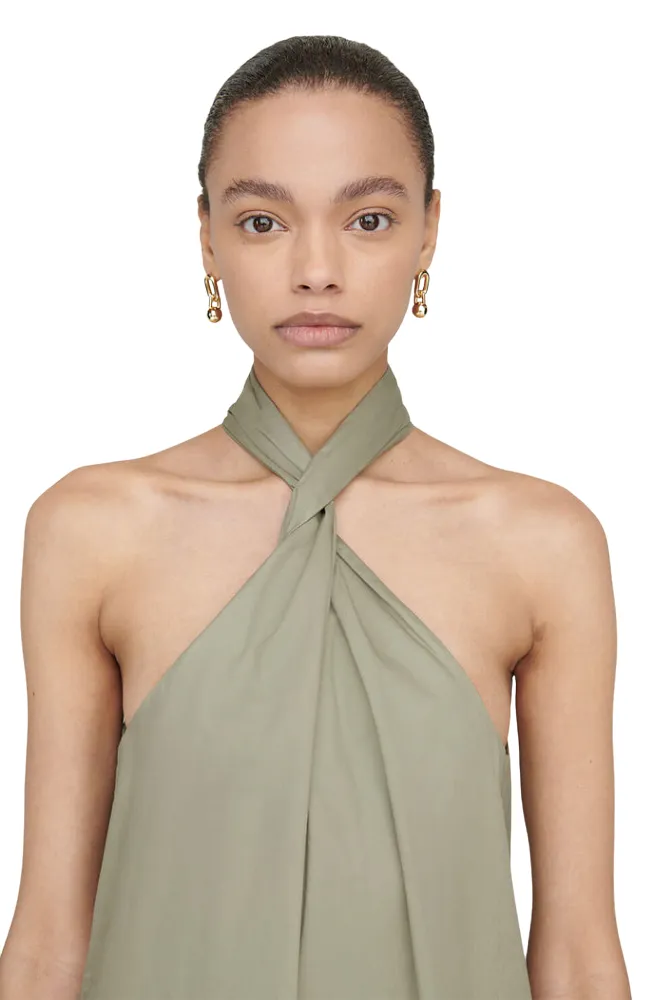 Cosette Dress - Green Khaki