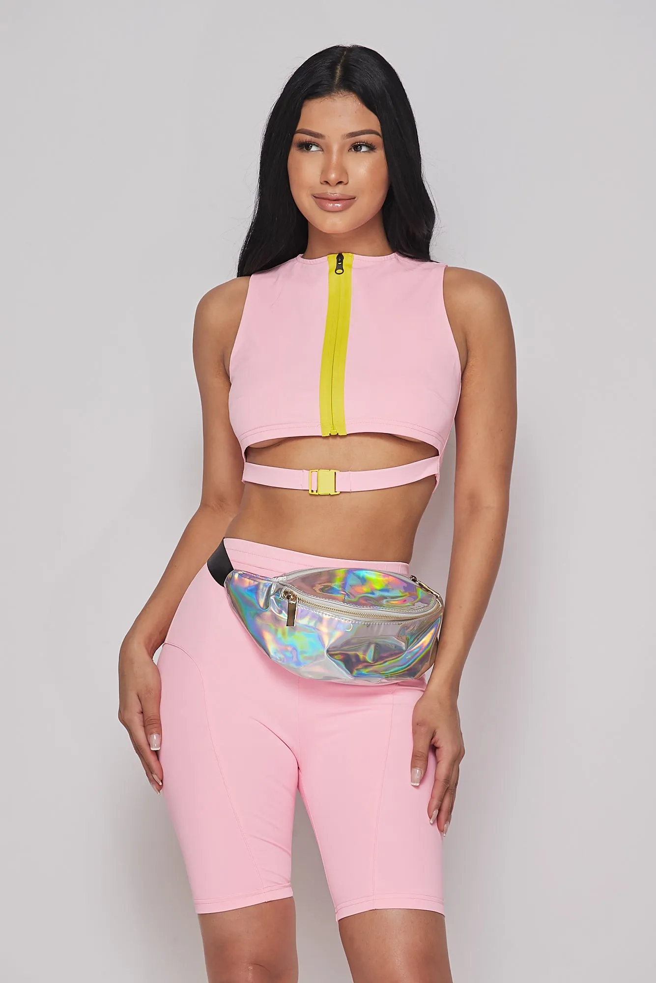 Iridescent Glossy Fanny Pack