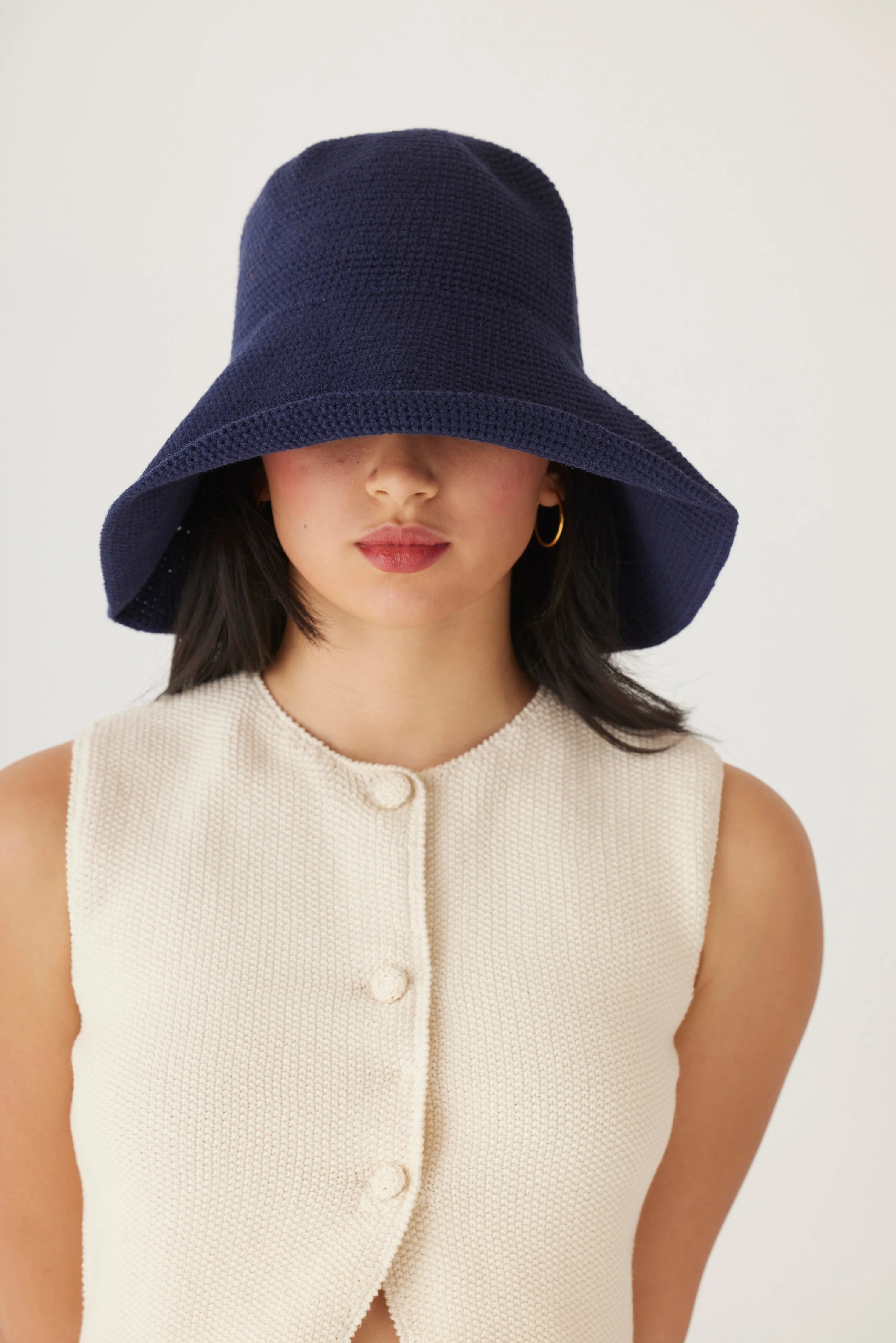 Crochet Sun Hat in Pima Cotton