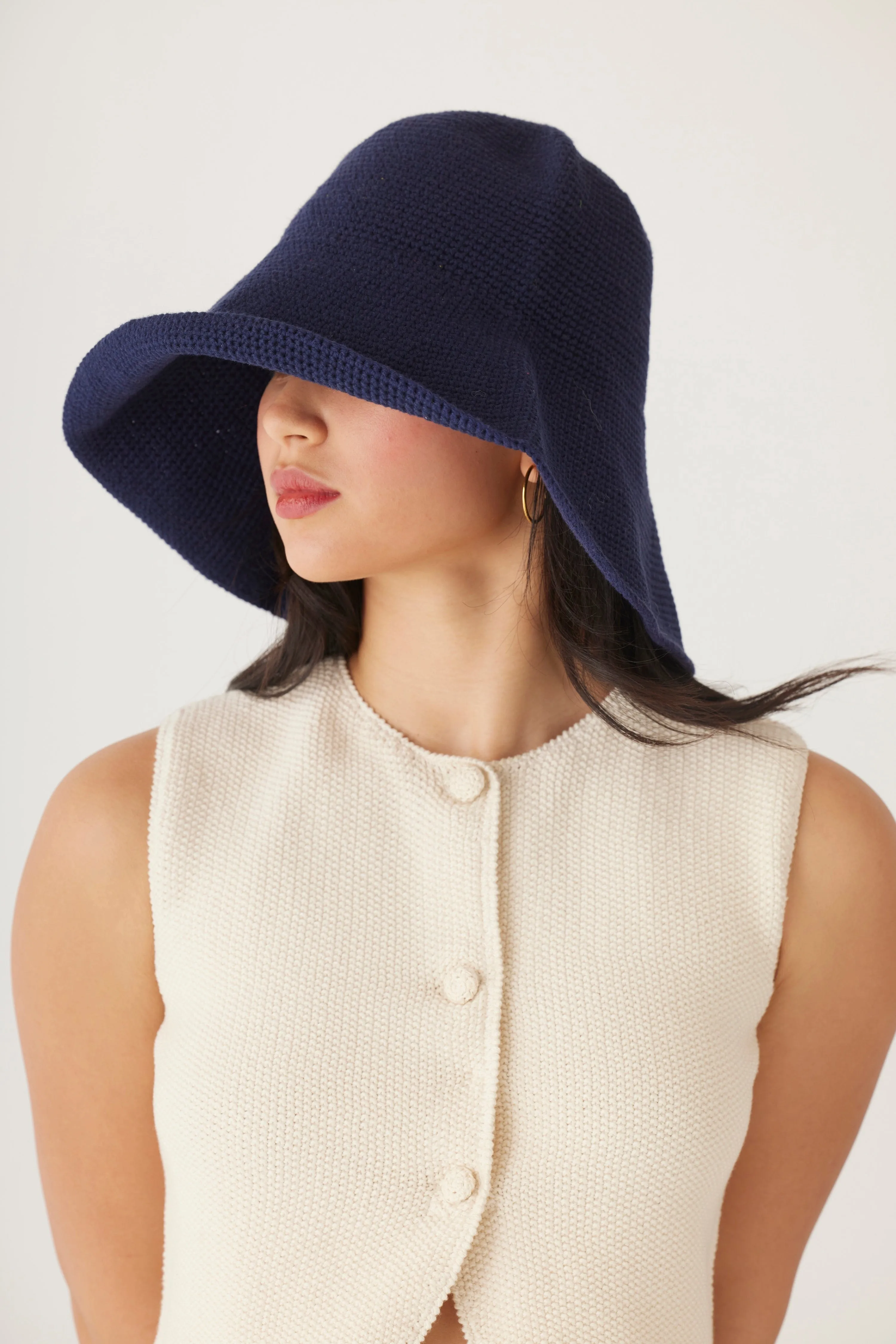 Crochet Sun Hat in Pima Cotton