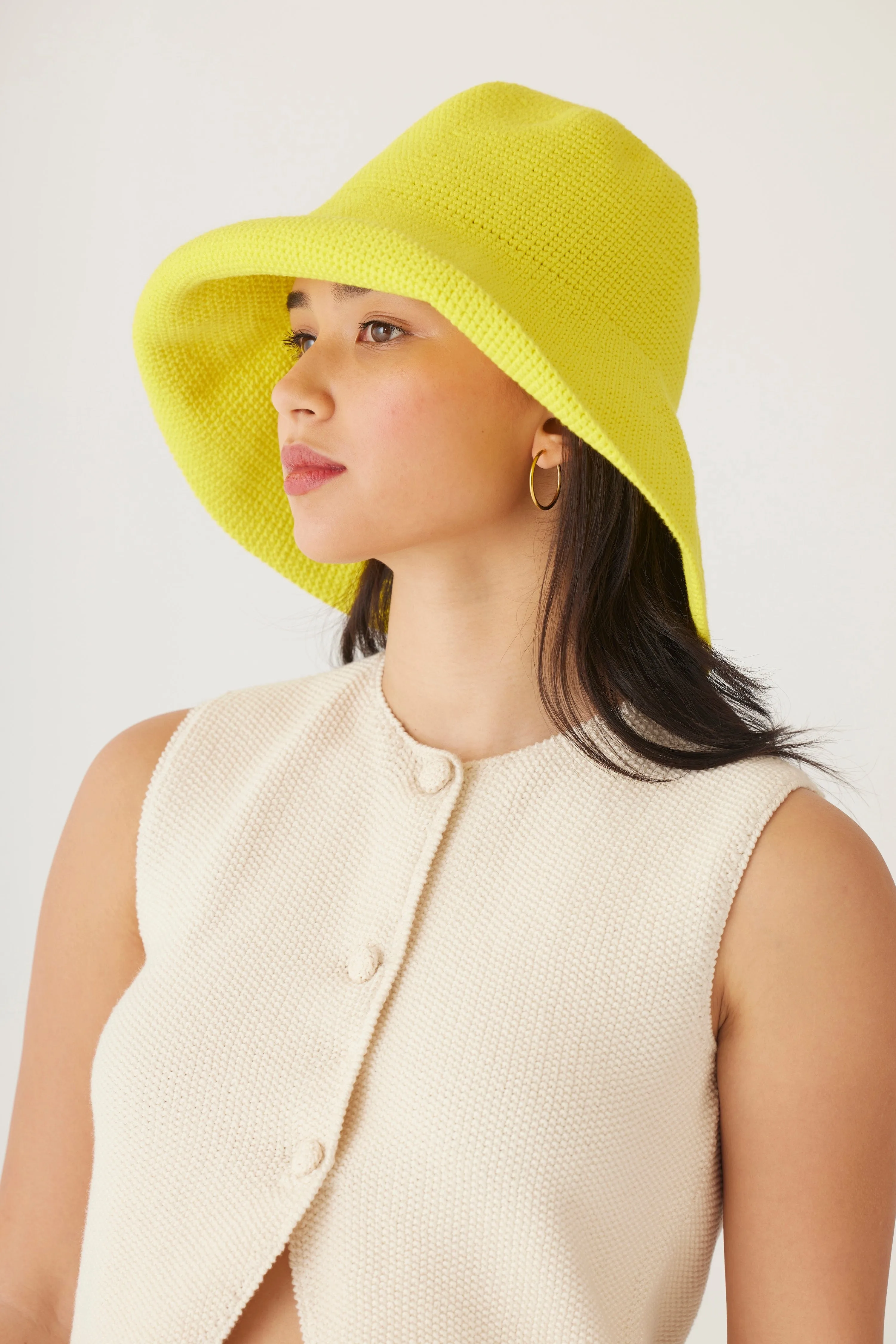 Crochet Sun Hat in Pima Cotton