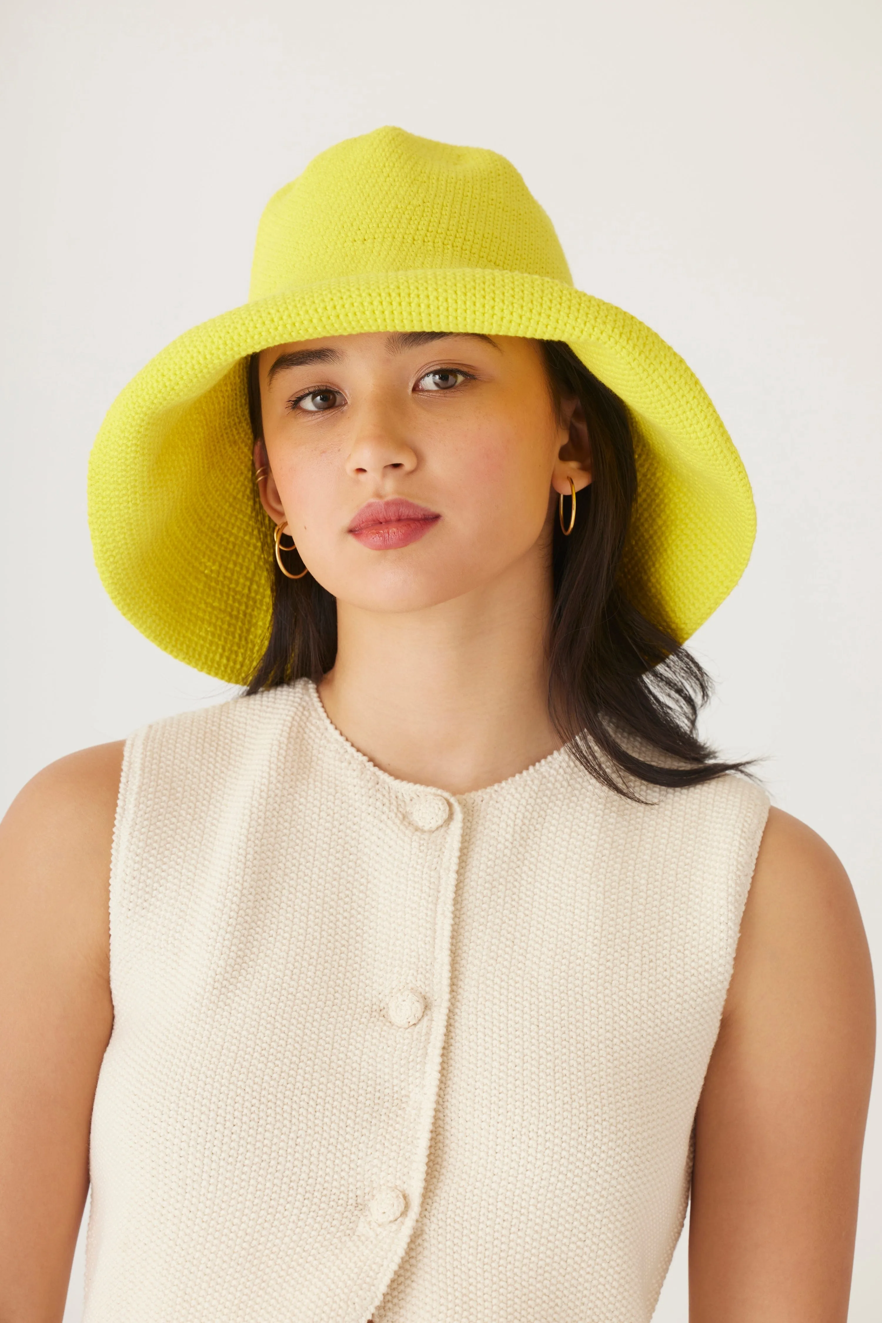 Crochet Sun Hat in Pima Cotton