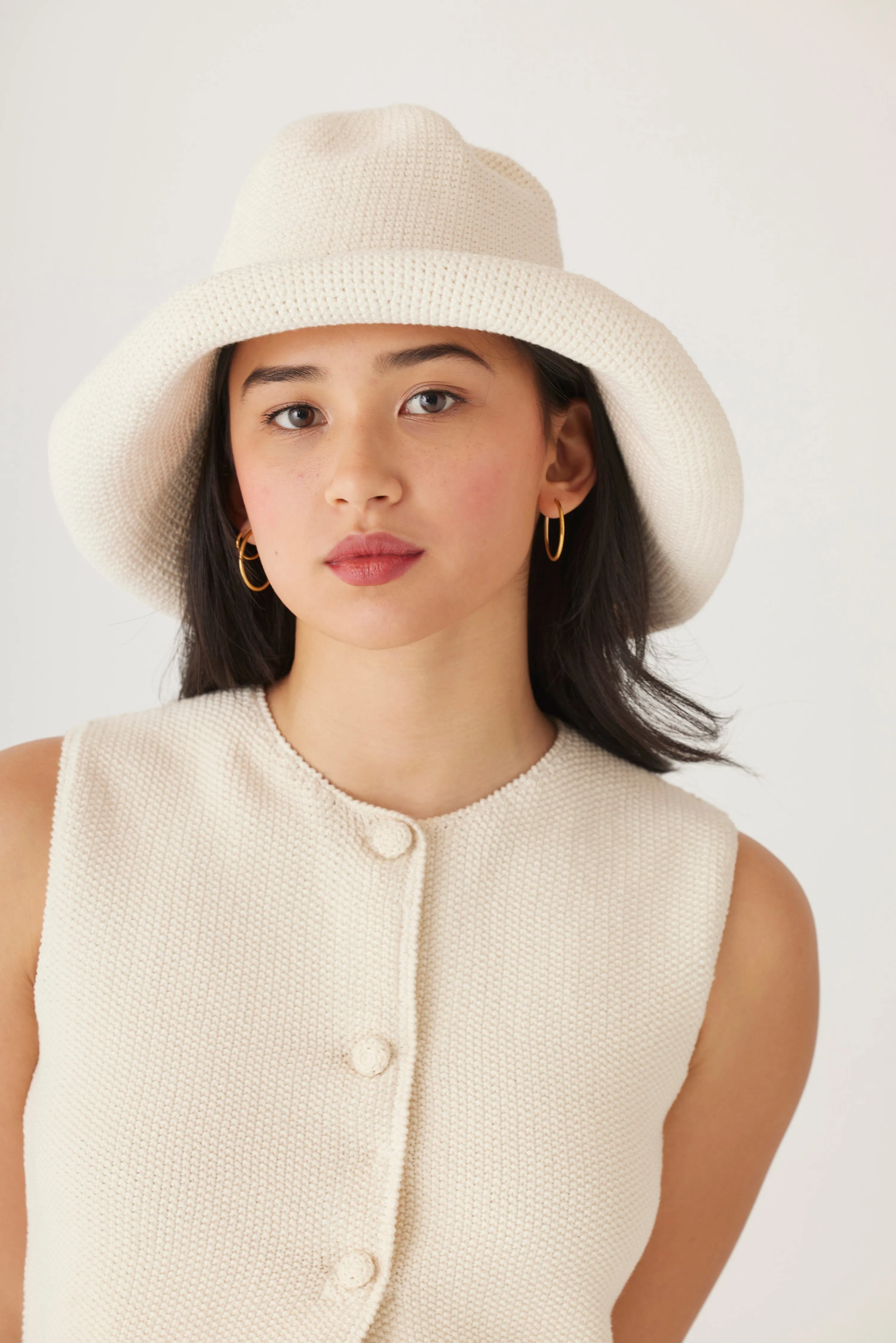 Crochet Sun Hat in Pima Cotton