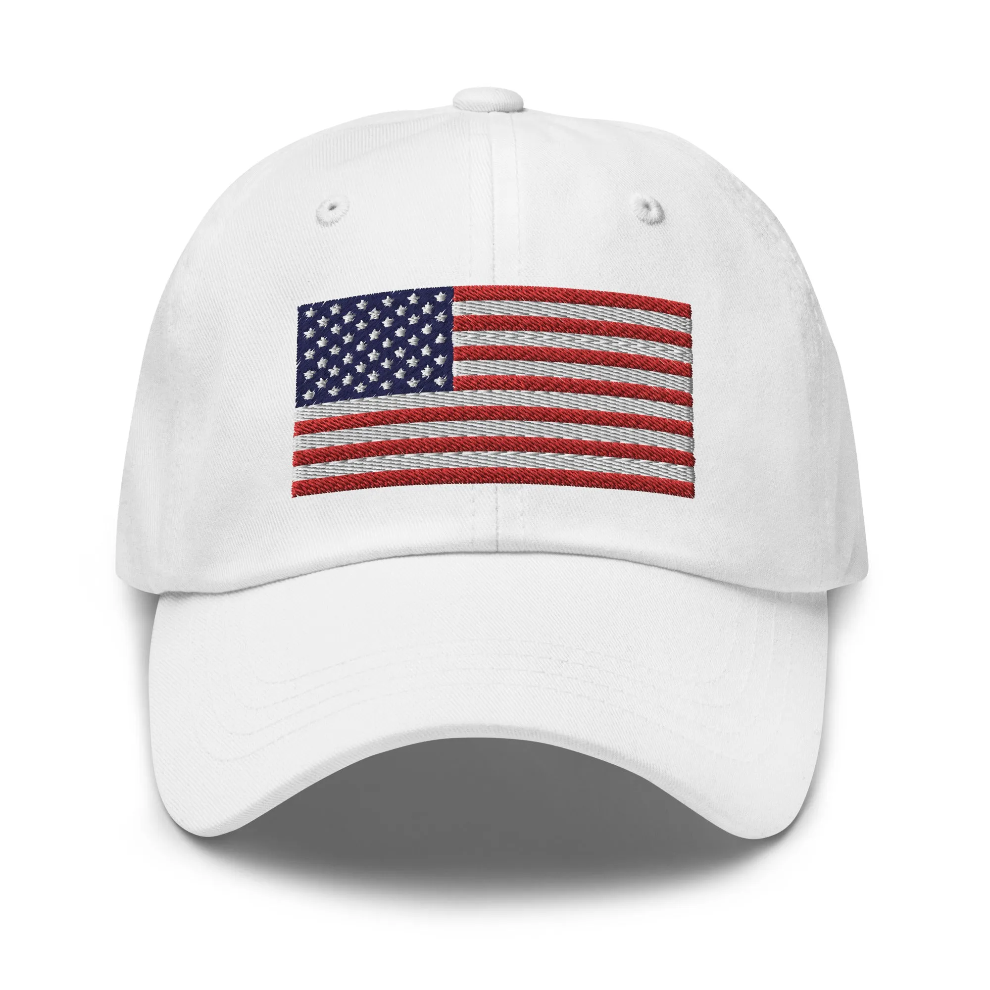 Embroidered USA Flag Dad Hat