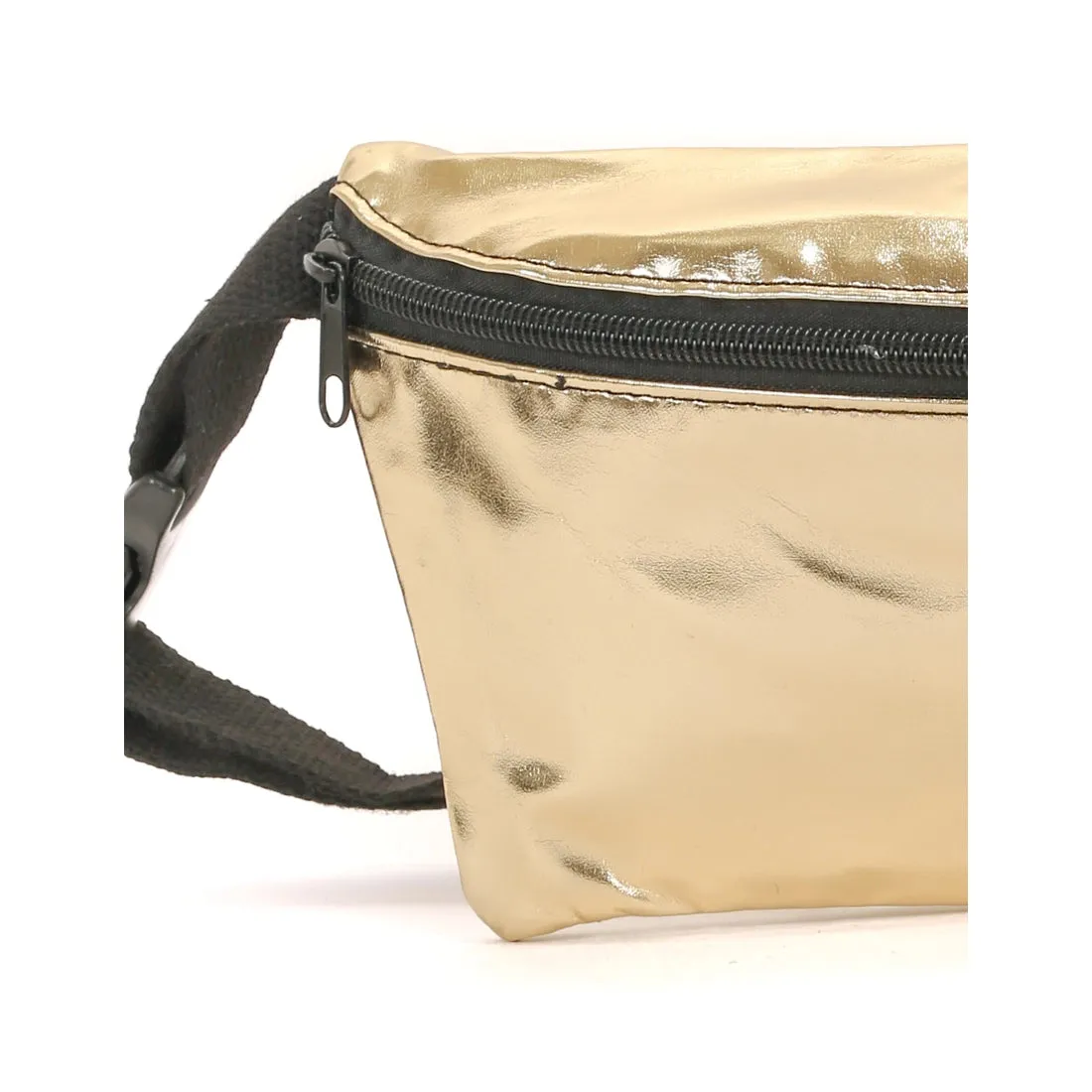 Metallic Gold Ultra-Slim Fanny Pack