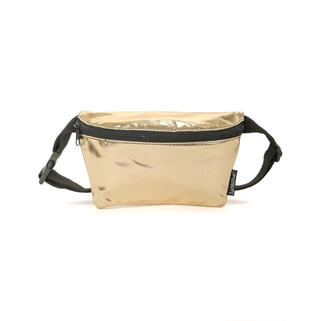 Metallic Gold Ultra-Slim Fanny Pack