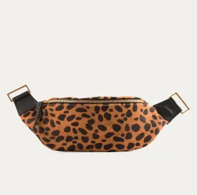 Fanny Pack   Crossbody Bag | Black   Brown Cheetah