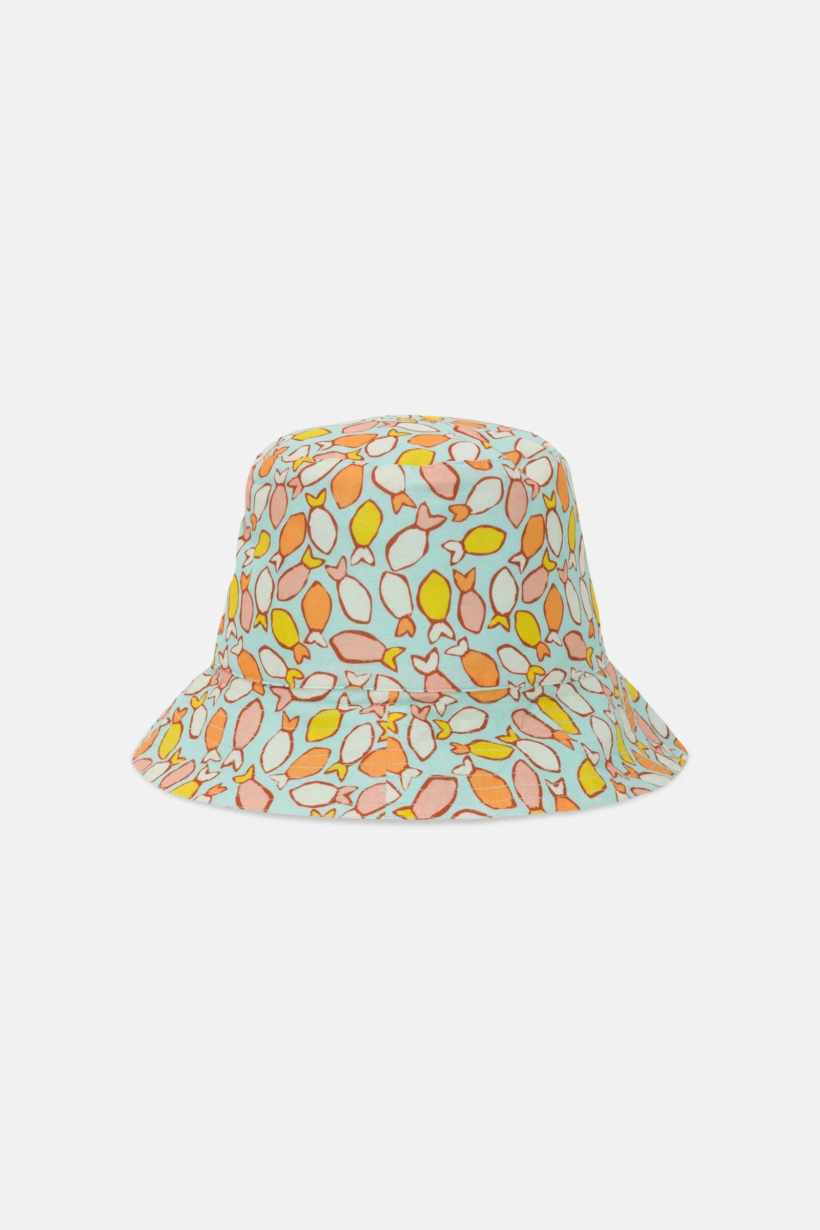 Fish Print Reversible Bucket Hat