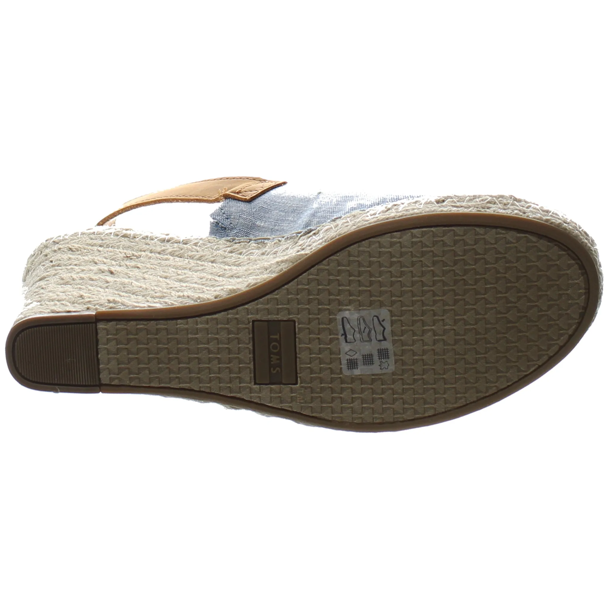 Toms Monica  Blue Womens Sandals