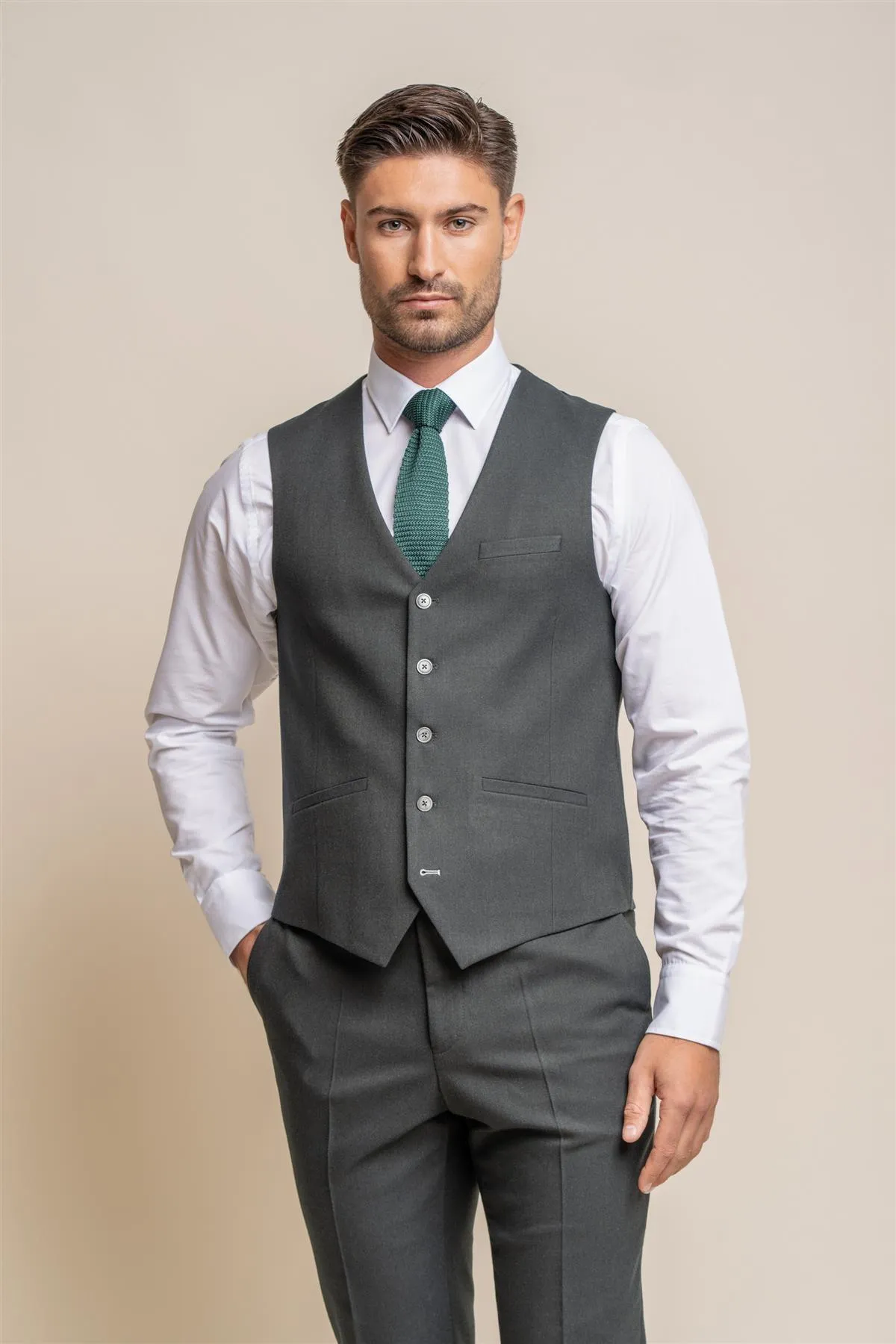 Furious Olive Waistcoat