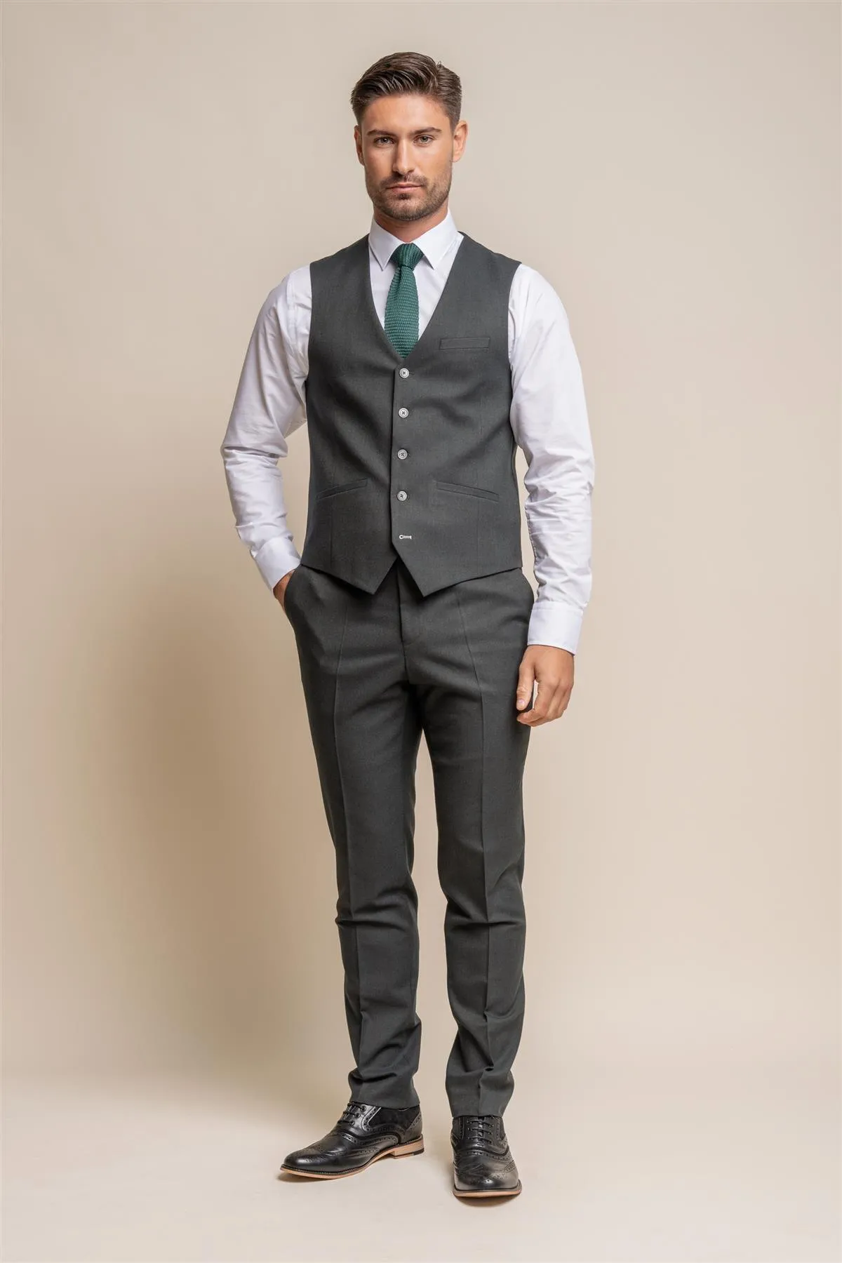 Furious Olive Waistcoat