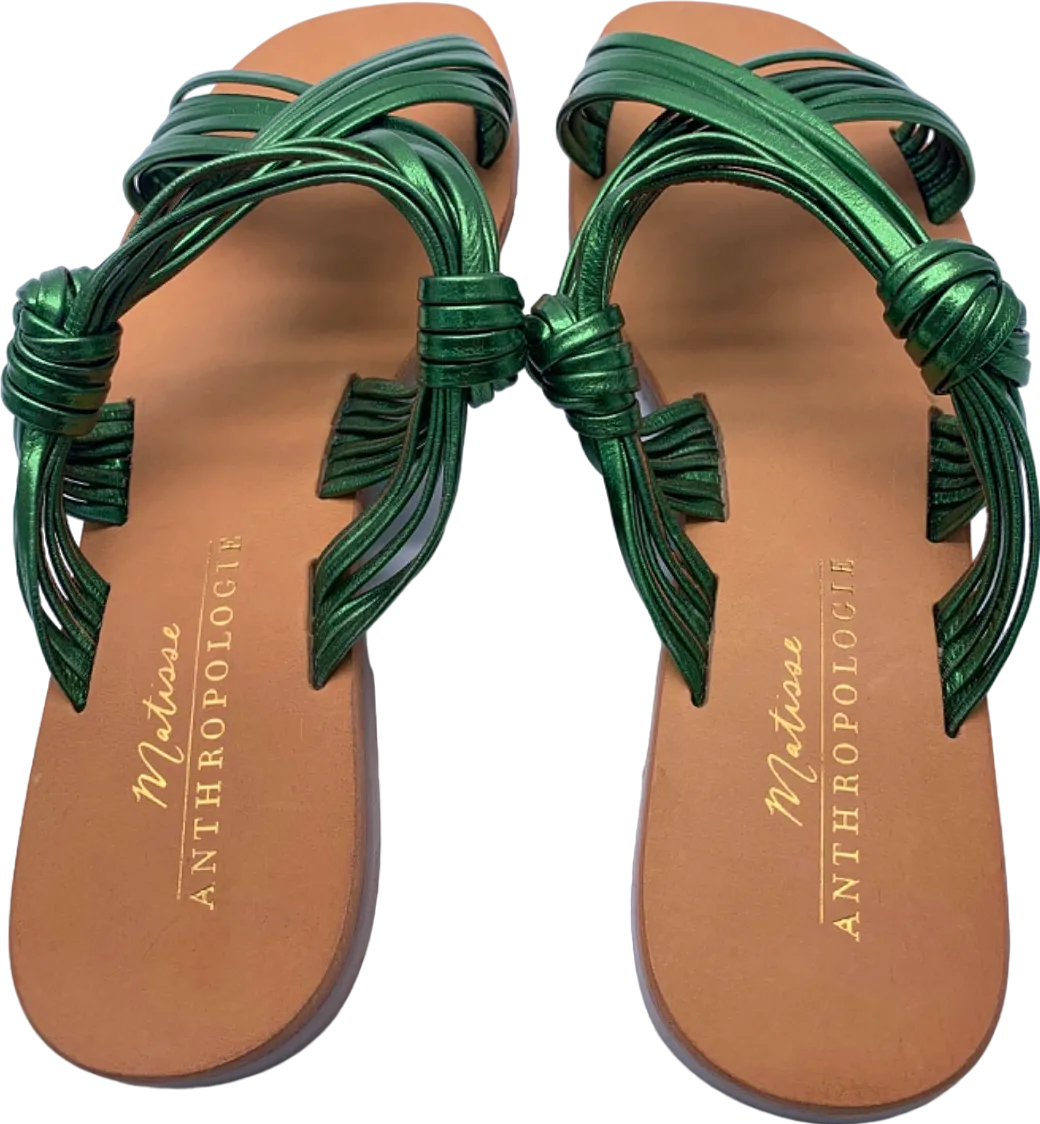 Anthropologie Beach by Matisse Green Mystic Sandals UK 8