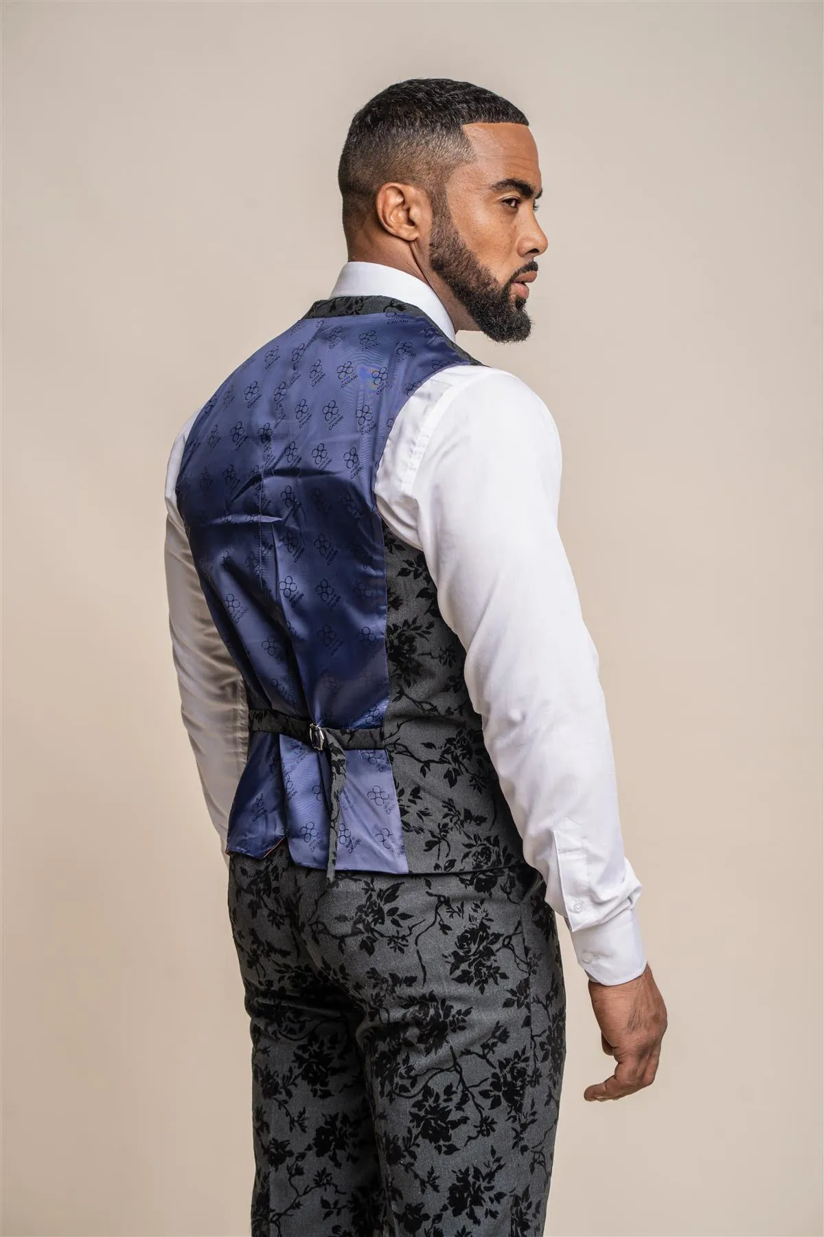 Georgi Floral Double Breasted Waistcoat