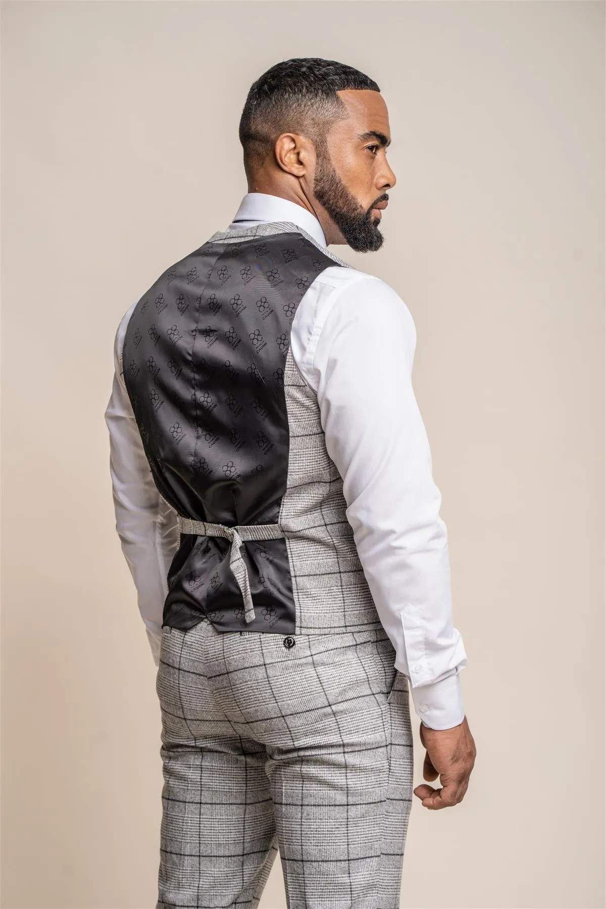 Ghost Tweed Check Waistcoat