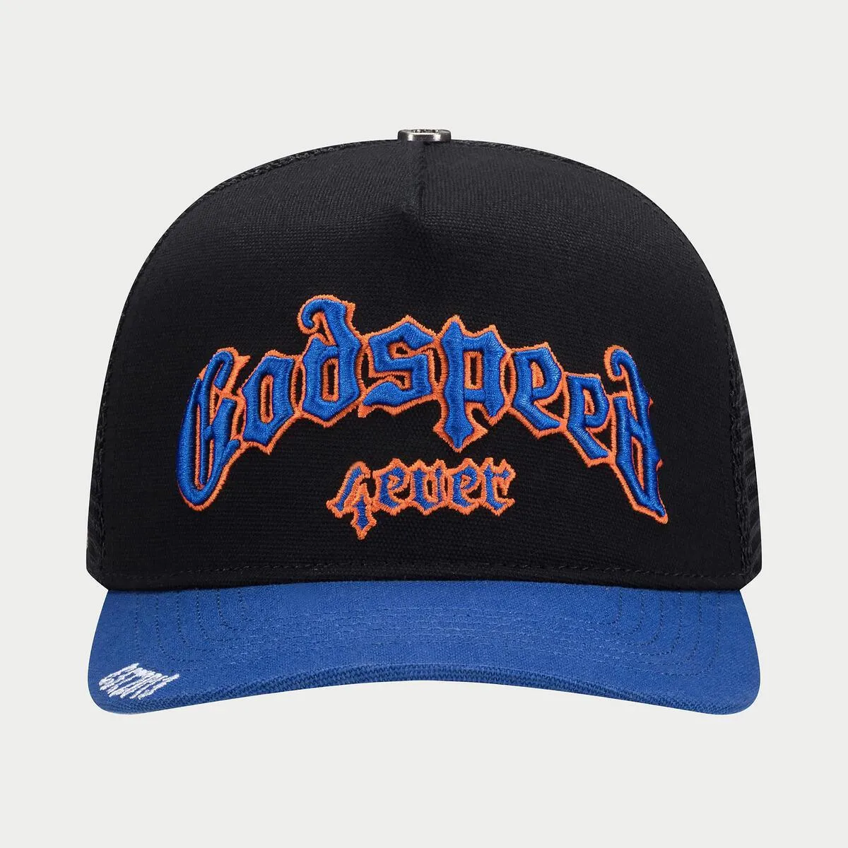 GODSPEED GS FOREVER TRUCKER HAT BLACK/METS BLUE