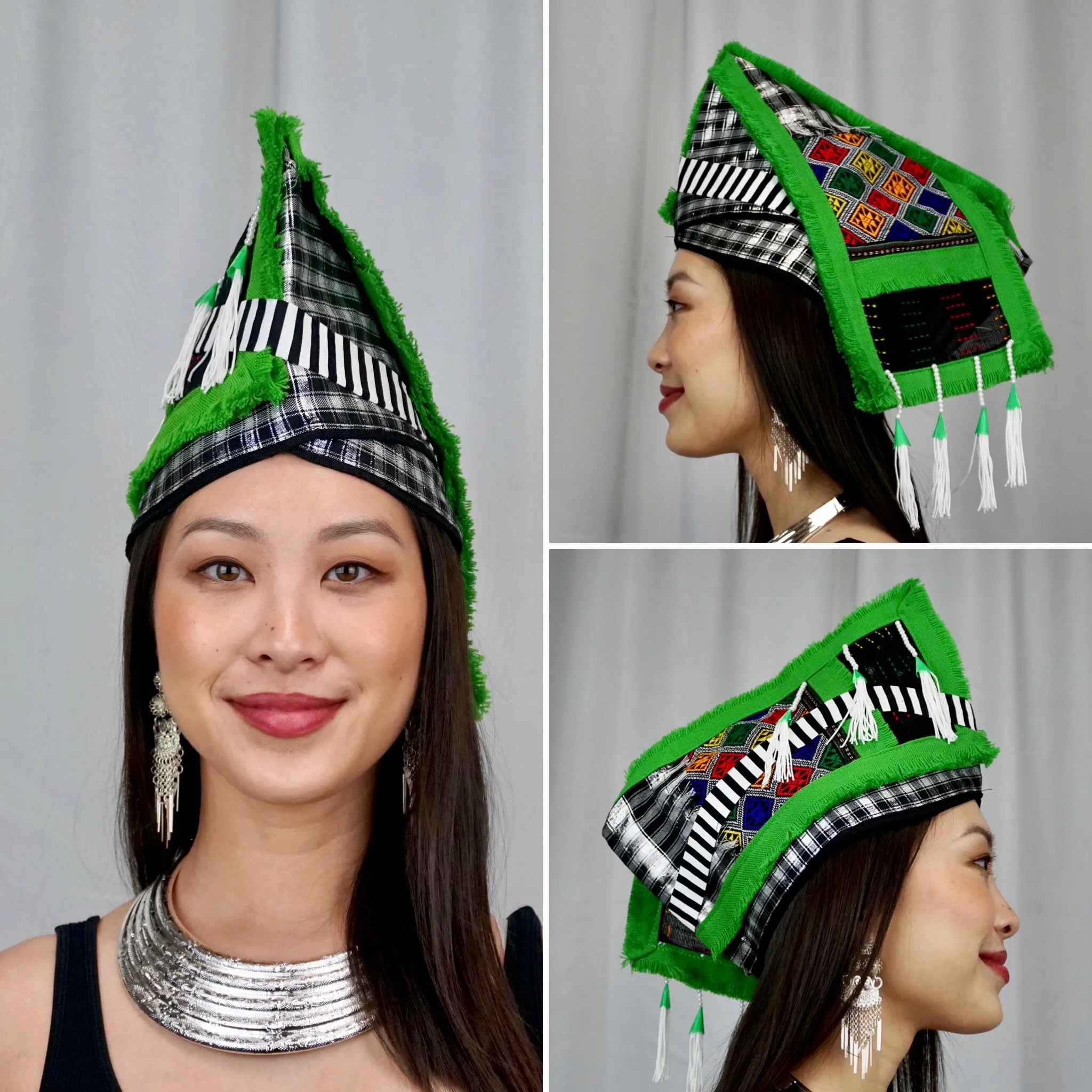 Green Rooster Hat