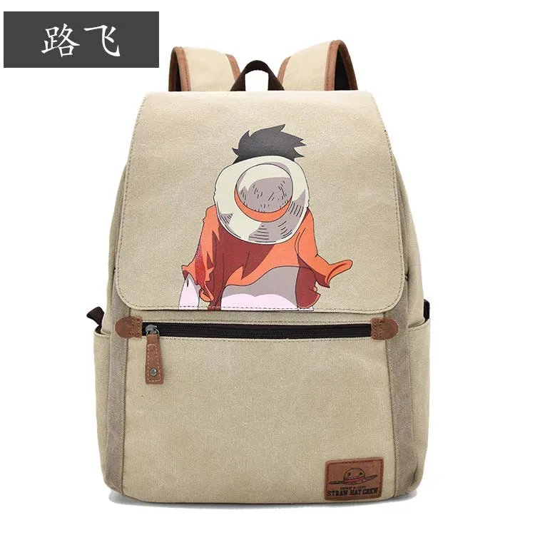 Anime Backpacks, School Bags, One Piece, Luffy, Naruto, Goku, Student Backpacks