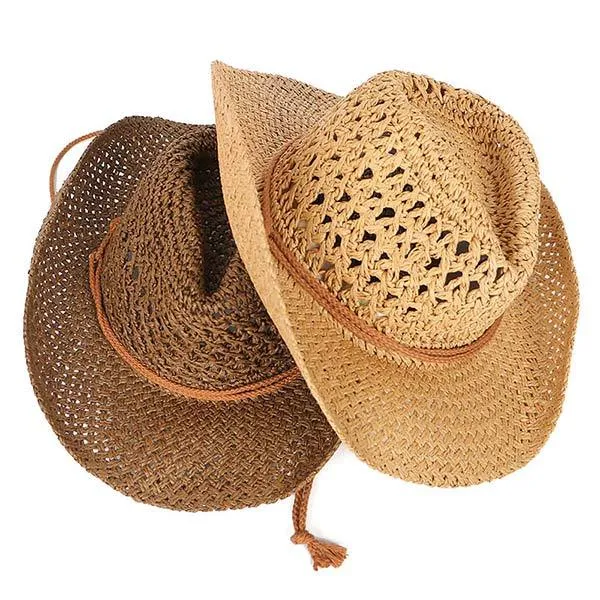 Handmade Straw Hat Western Cowboy Hat 41605510C