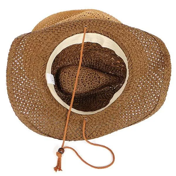 Handmade Straw Hat Western Cowboy Hat 41605510C