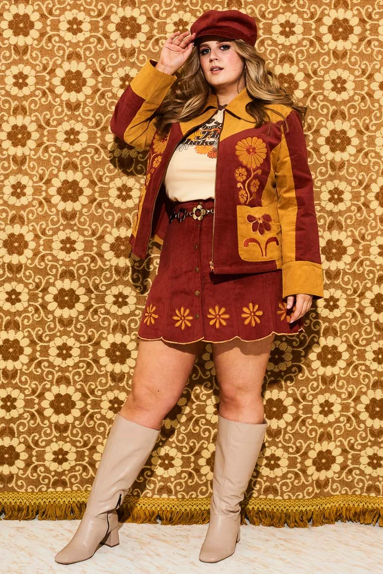 Honey Hi Corduroy Flower Jacket