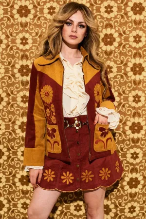 Honey Hi Corduroy Flower Jacket