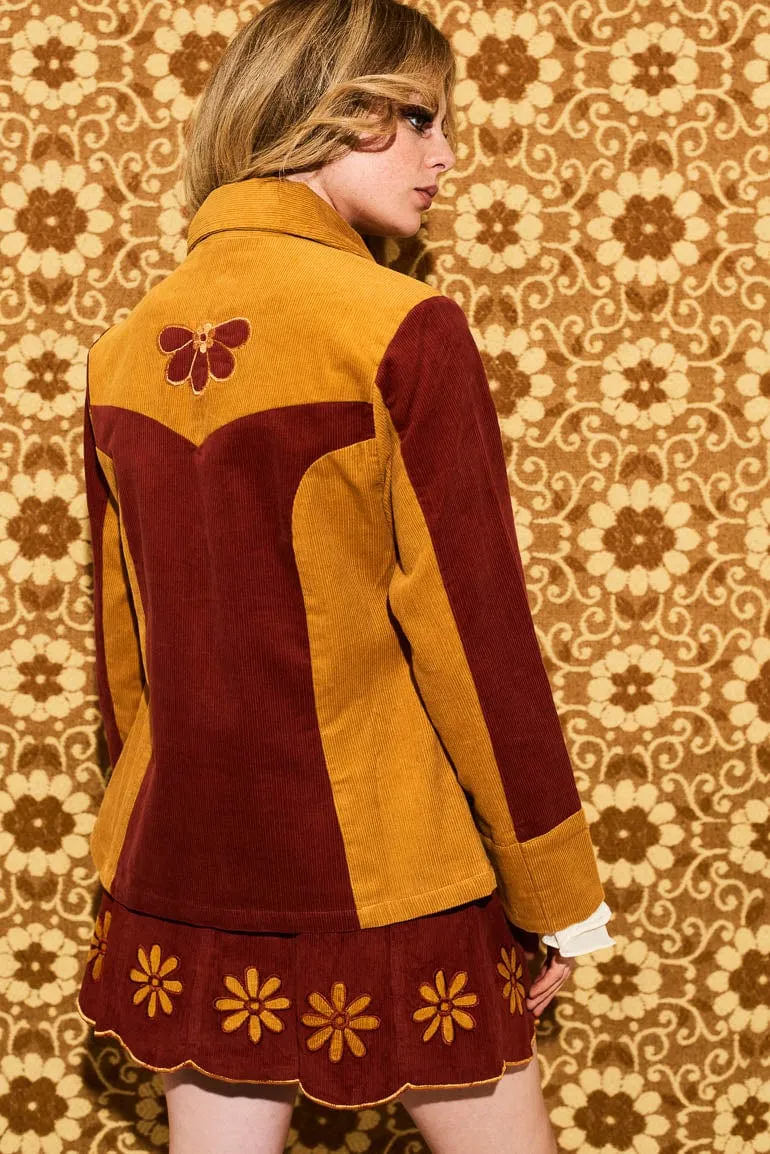 Honey Hi Corduroy Flower Jacket