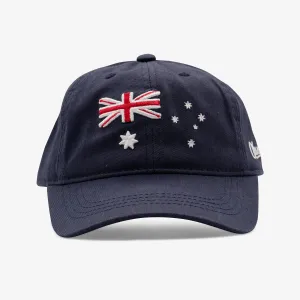 Kids Australia Flag Curved Strapback Hat