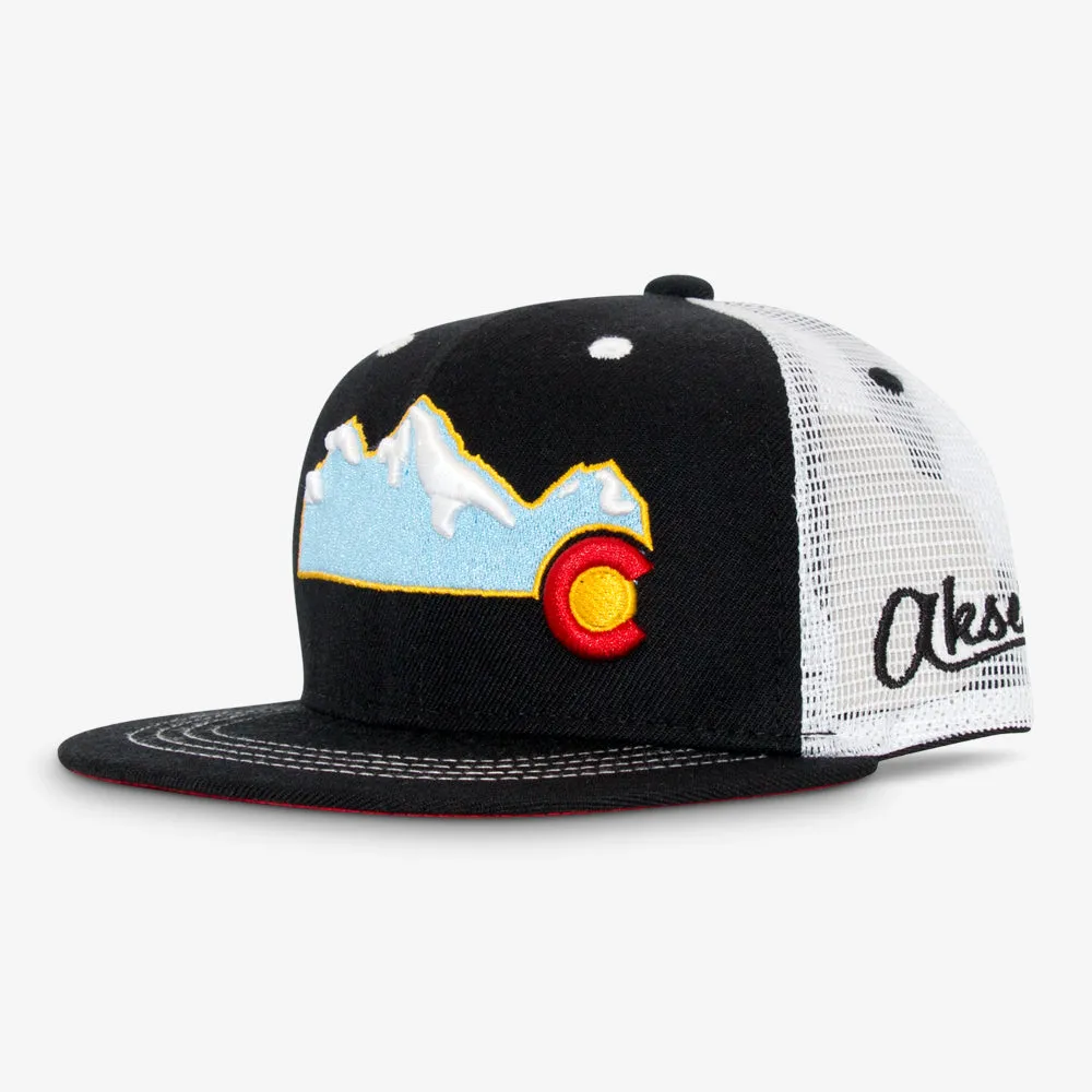 Kids Colorado Mountain Flatbill Snapback Hat