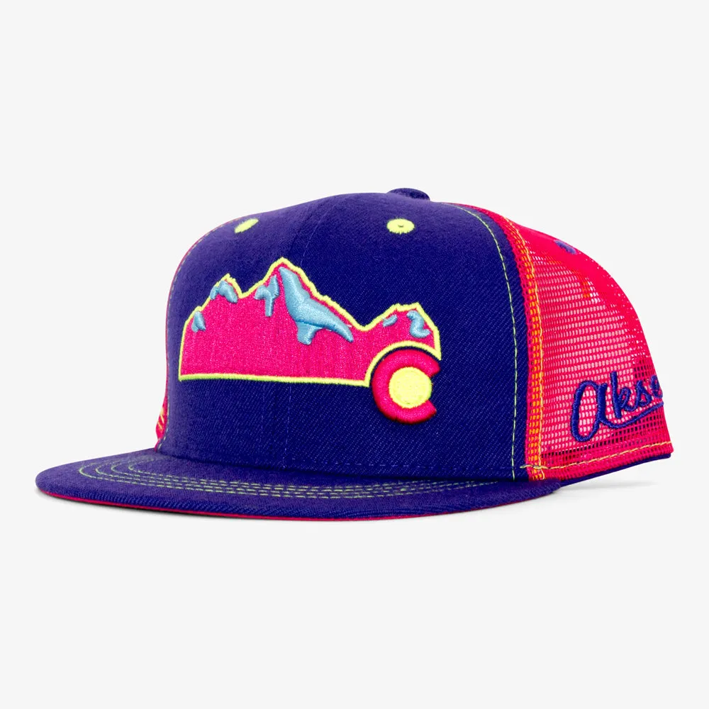 Kids Colorado Mountain Flatbill Snapback Hat