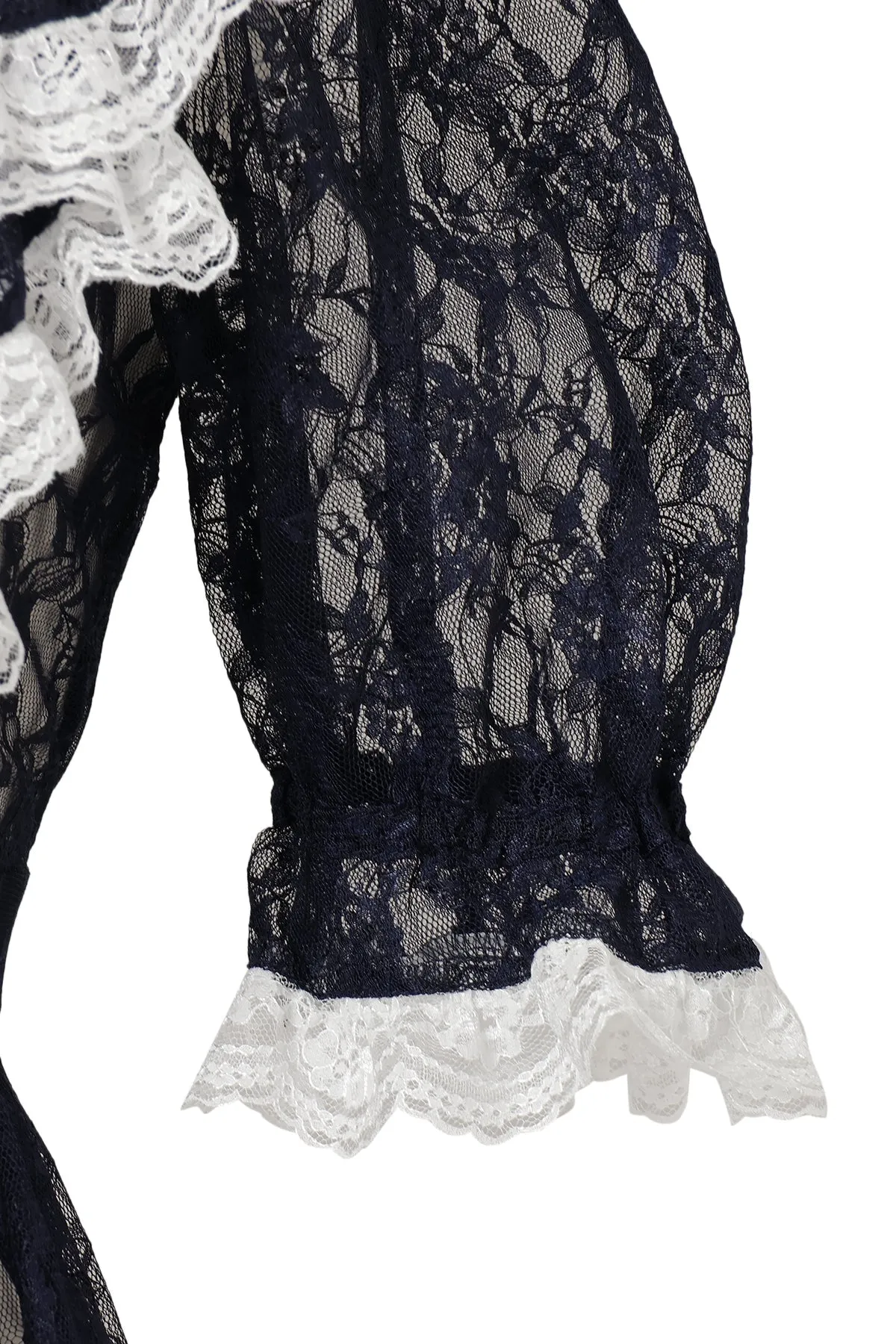 Lace Lolita Dress / Navy white