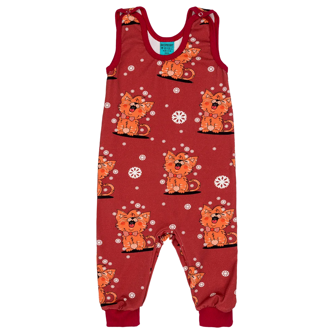 Raspberry Republic Meow Meow Dungarees