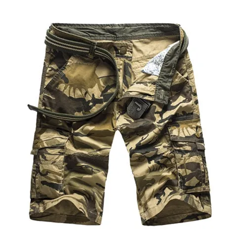 Mens cargo shorts Camouflage Military